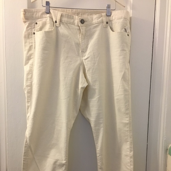 GAP Denim - GAP PREMIUM SKINNY JEANS CORDUROY WHITE/CREAM, 18